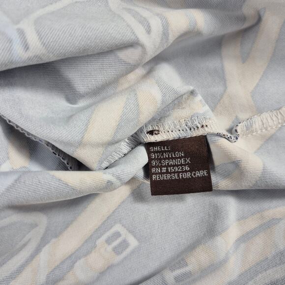 J Mclaughlin Blue Gold Equestrian Horse Bridle Rein Print Catalina Dress Small - Picture 7 of 7